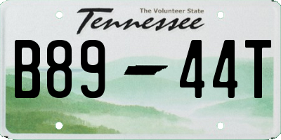 TN license plate B8944T