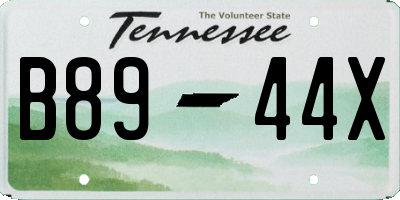 TN license plate B8944X
