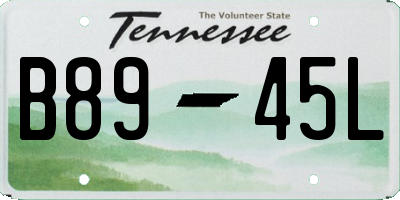 TN license plate B8945L
