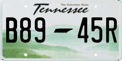 TN license plate B8945R