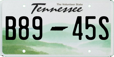 TN license plate B8945S