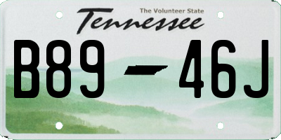 TN license plate B8946J