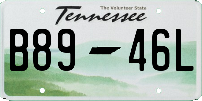 TN license plate B8946L