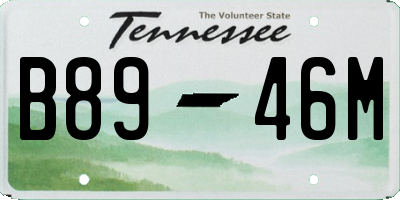 TN license plate B8946M