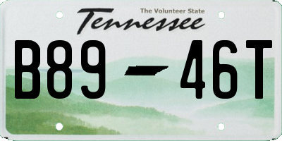 TN license plate B8946T