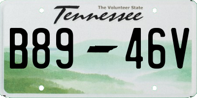 TN license plate B8946V