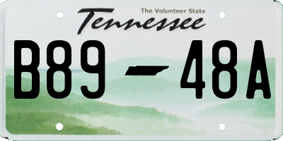 TN license plate B8948A