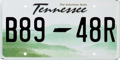 TN license plate B8948R