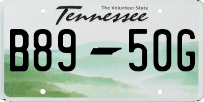 TN license plate B8950G