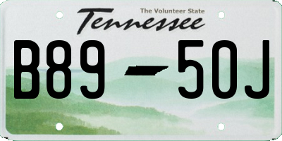 TN license plate B8950J