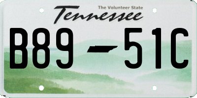 TN license plate B8951C