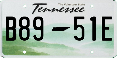 TN license plate B8951E