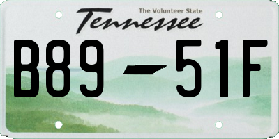TN license plate B8951F