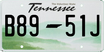 TN license plate B8951J