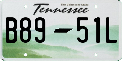 TN license plate B8951L