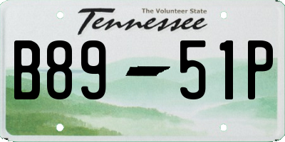 TN license plate B8951P