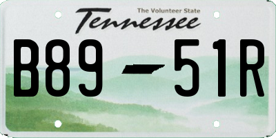 TN license plate B8951R