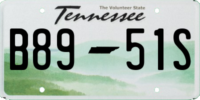 TN license plate B8951S