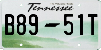 TN license plate B8951T