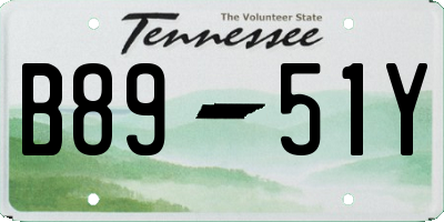 TN license plate B8951Y