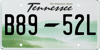 TN license plate B8952L