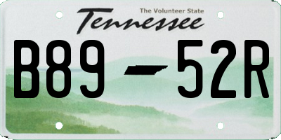 TN license plate B8952R
