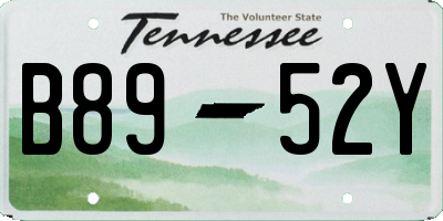 TN license plate B8952Y