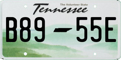 TN license plate B8955E