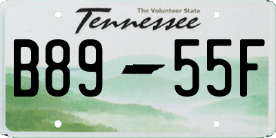 TN license plate B8955F