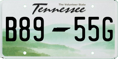 TN license plate B8955G