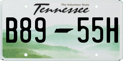 TN license plate B8955H