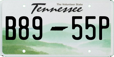 TN license plate B8955P
