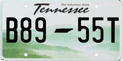 TN license plate B8955T