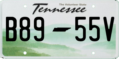 TN license plate B8955V