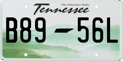 TN license plate B8956L