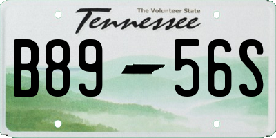 TN license plate B8956S