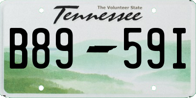 TN license plate B8959I