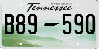 TN license plate B8959Q