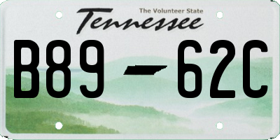 TN license plate B8962C