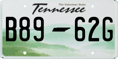 TN license plate B8962G