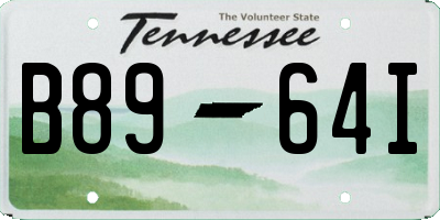 TN license plate B8964I