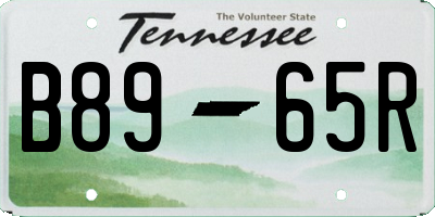 TN license plate B8965R