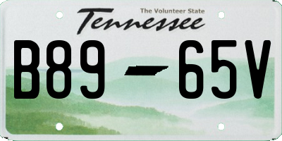 TN license plate B8965V