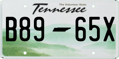 TN license plate B8965X