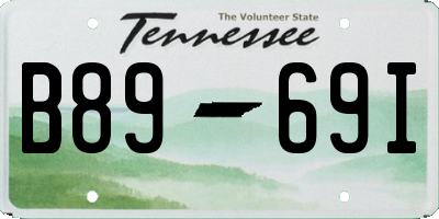 TN license plate B8969I