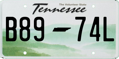 TN license plate B8974L