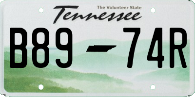TN license plate B8974R