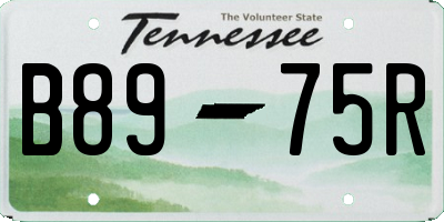 TN license plate B8975R
