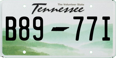 TN license plate B8977I