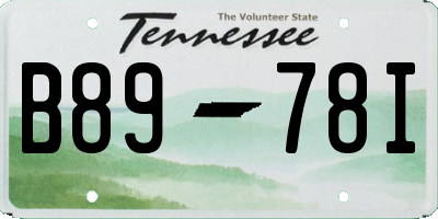 TN license plate B8978I